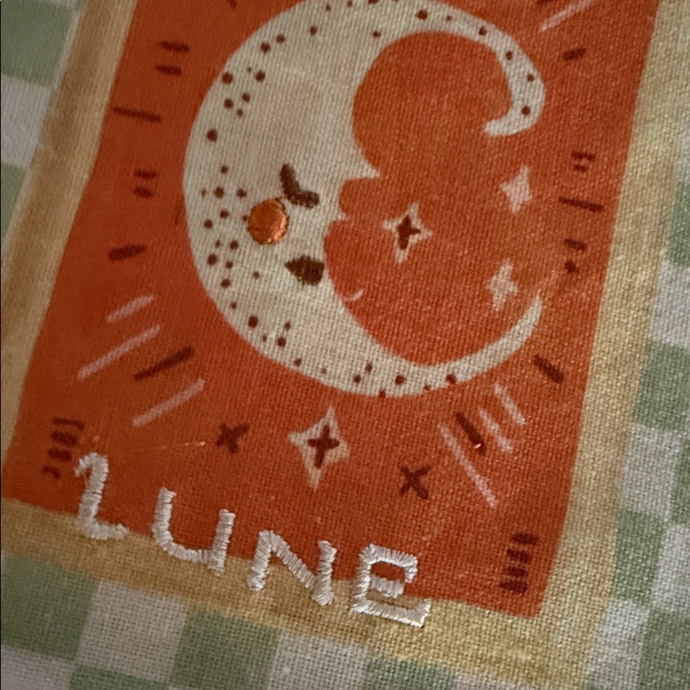 Anthropologie Dish Towel embroidered matches perfect colorful tea home decor - Picture 4 of 6